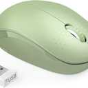 seenda Wireless Mouse, 2.4G Noiseless Mouse with USB Receiver Portable Computer Mice for PC, Tablet, Laptop with Windows System (Olive Green)