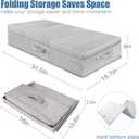 2Pack Large Underbed Storage Containers Bin with Lids, Gray