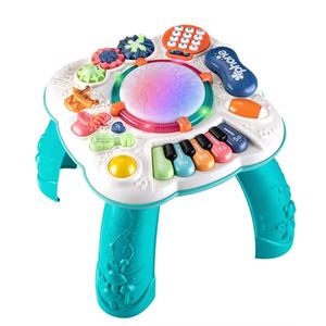 Baby Activity Table, Baby Musical Toys 6-12 Months, Activity Center for 1 2 3 Years Old (Size:30 * 30 * 30cm)
