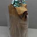 YSZL 15 Inches Tall Artificial Silk Phalaenopsis Orchid Flower Plant Pot Teal Arrangements (Golden Blue)