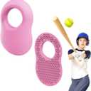 2 Pack Batter's Baseball Thumb Guard for Pro Batters, Hitter Training Aid, Thumb Guard Baseball & Softball Baseball Batting Grip Baseball Accessories Baseball Training Equipment Reduce Bat Sting-Black (Pink), Pack Of 5