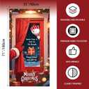 2 x Christmas Door Cover,Snowman and Dogs Red Xmas Door Covers Decorative Christmas Front Porch Sign Decorations and Supplies for Home House Party Room Office Decor-71  35inches (Christmas-02)