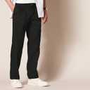 Amazon Essentials Men's Classic-Fit Wrinkle-Resistant Pleated Chino Pant (Available in Big & Tall) (Black)