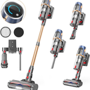 Mutgof Cordless Vacuum Cleaner, 30Kpa Vacuum Cleaners for Home, Max 50Mins Runtime, Anti-Tangle Stick Vacuum, LED Screen, , Rechargeable Lightweight Vacuum for Hardwood Floor, Carpets, Pet Hair, Missing Dust Cup, Missing Power Cord