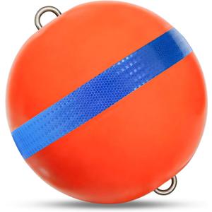Mooring Buoy Boat Mooring Ball Float 12/15/18 Inch Illuminated Buoy, 18inch-Orange
