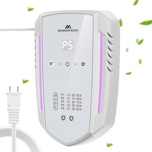 Cat Litter Deodorizer & Ozone Odor Eliminator, Pet Odor Eliminator Air Purifier for Home, Plug-in Litter Box Deodorizer for Strong Cat Urine & Poop Smell, 5 Modes for Cat Room, Kitchen, Toilet