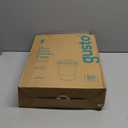 GUSTO Clear Plastic Cups with Lids [16 oz - 100 Count] - Disposable Iced Coffee Drink Cups with Strawless Sip Lids for Smoothies, Juices, and More - (Formerly Comfy Package)