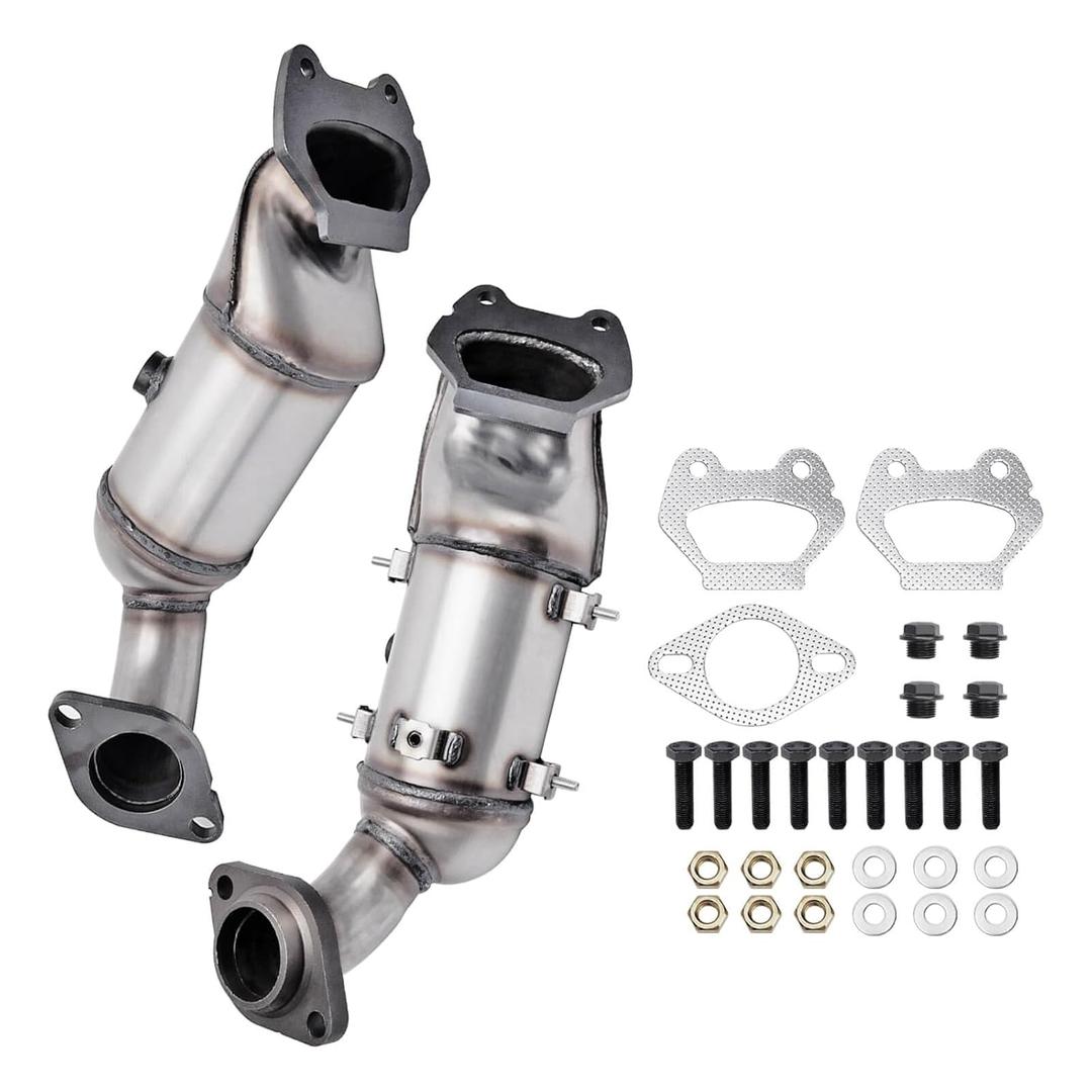 Upgrade Front & Rear Converter Compatible with 2011-2019 Chrysler Town & Country, Dodge Grand Caravan, Journey, Avenger, 200 3.6L Replace 674121 (EPA Compliant)