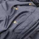 GOBLES Women's Sexy Long Sleeve V Neck Ruched Bodycon Mini Party Cocktail Dress Navy Small