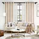 Double Curtain Rod 72 to 144 Inch, HOTOZON 1 Inch Heavy Duty Double Curtain Rods for Windows 60 to 140 Inches(5-11.6 ft), Telescoping Drapery Rod with Simple End Finials, Bronze