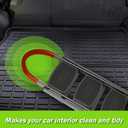 Cargo Liner Fits for Jeep Compass 2017-2025 Trunk Liner All Weather Cargo Mat, Custom Fit TPE Anti-Slip Car Seat Back Protector Accessories (with Backseat Mat)