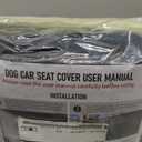 Dog Car Seat Cover for Back Seat, 900D Hard Bottom Dog Hammock, 56In