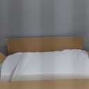 Bedluxe Wedge Pillow, 12 inch Bed Wedge Pillow for Headboard, Pillow Wedge for Acid Reflux Relief, Sleeping, After Surgery, Snoring, Gerd, Triangle Pillow Wedge - Cooling Memory Foam Top, White/Grey