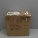 Brass Distressed Iron Round Pedestal End Table, 25 Inch Vintage Martini Cocktail Accent Table with Tray Top for Living Room, Bedroom 