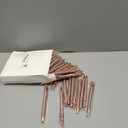 Jspupifip 50 Pcs Baby Shower Pens with Stylus Tip Metal Retractable Baby Shower Pens Girls Black Ink Baby Pens Bulk It's a Girl Pens for Baby Shower Favors Guests School Supply (Rose Gold)