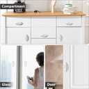 2 x 4-Pack Self-Stick Instant Cabinet Drawer Handles Pulls - Self-Adhesive Pull Handles Helper for Kitchen, Window, Sliding Closet, Bathroom, Mirror Door (White)