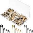 Mr. Pen Assorted Safety Pins - 600 Pack, Small & Large Sizes, Assorted Colors, Ideal for Clothes