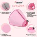 Dog Cone Collar - Soft Elizabethan Collar for Dogs After Surgery, Comfy Cone for Dogs to Stop Licking, Adjustable Dog Cone Alternative for Wound Healing (Pink L)
