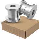 Solid Billet Handlebar Riser Bushings Compatible with Harley Softail Dyna Sportster FXR FX 1984-2016 (Silver