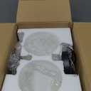 Aoceley Globe Wall Sconces Set of Two Black Sconces Mid Century Wall Light Globe Glass Brass Vintage Wall Light for Bathroom Bedroom Hallway Living Room(G9 Base)