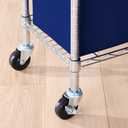Amazon Basics Adjustable Clothes Rack for Handing, Double Hanging Rod Garment Rolling Closet Clothing Organizer, Chrome, 36'' x 14'' x 72''