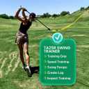 TA25R Golf Swing Trainer Aid with Ribbon (Right-Handed) for Indoor Practice Speed and Impact Training, Improved Rhythm, Grip, Flexibility, Balance, Tempo and Strength