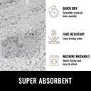 Genovega Bathroom Rug,Non-Slip Bath Mat,Soft Cozy Shaggy Thick Bath Rugs for Bathroom (Dark Grey)
