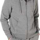Amazon Essentials Men's Full-Zip Fleece Hoodie (X-Large, Light Grey Heather)