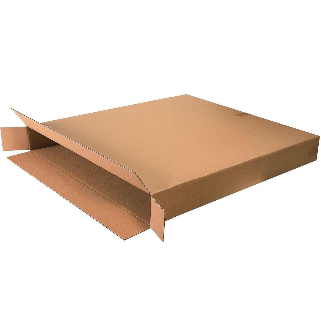 BOX USA Side Loading Shipping Boxes Large 36"L x 6"W x 42"H 5-Pack - Corrugated Cardboard Box for Moving, Mailing, Packing, Packaging and Storage
