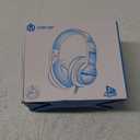 iClever Kids Headphones for School Travel, Safe Volume Limited, HD Mic Stereo Sound Over-Ear Girls Boys Headphones for Kid, FunShare Foldable 3.5mm Wired for iPad Computer, HS19 (Blue)