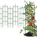 G-LEAF 6 Pack 5ft Tomato Cage for Garden Plant Support, Garden Stakes Tomato Cage, Tomato Cages Plant Stakes for Climbing Plants