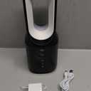 let'me 13 Inch Desk Fan, Small Bladeless Table Fan, 106 Oscillating Fan Touch Control with 3 Speeds and Night Light, Quiet Desk Fan for Personal, Office, Nightstand (black)