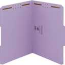 Smead Fastener File Folders, Reinforced 1/3-Cut Tabs, 2 Fasteners, Letter Size, Lavender, 50 per Box (12440)