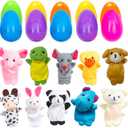 Easter Eggs Basket Stuffers 2.76'' Finger Puppet for Theme Party Favor, Egg Hunt Filler, Goodie Bag Fillers, Classroom Prize Supplies 10 Pack