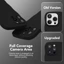 Magnetic for iPhone 16 Pro Case, [Full Camera Protection][Compatible with MagSafe] Cute Wave Frame Silicone Shockproof Protective Phone Case for iPhone 16 Pro 6.3", Black