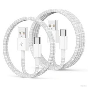 Car Carplay Cable for iPhone 17 16 15 Pro Max, 2Pack [3.3FT+6FT] USB A to USB C Cable Fast Charging, USBC Charger Cord Braided for iPhone 17/16/15 Pro Max/Pro/Plus, for iPad Pro 12.9/11,/Air 5th/4th (Grey)