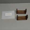 4x6 picture frames, Solid Rustic Wooden Photo Frames with Walnut Wood Base and High Definition Acrylic Glass Covers - for Tabletop or Desktop Display (4x6 inch, Vertical 2Pack)