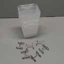 LOYIM 6 Pack Large Gridwall Cups Gridwall Storage Bin with Hooks Hanging Baskets Square Box Shape Hanging Cup Holder Gridwall Accessories for Garage Workbench Office Playroom Home Kitchen (Clear)