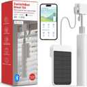 SwitchBot Blind Tilt Motorized Blinds - Smart Electric Blinds with Bluetooth Remote Control, Solar Powered, Light Sensing Control, Add Hub Mini to Make it Compatible with Alexa & Google Home