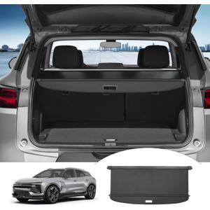 Powerty Retractable Cargo Cover for 2024-2026 Chevy Blazer EV RS AWD(NOT for Blazer)-Canvas Texture Trunk Cover Privacy Screen Rear Security Shade for Blazer EV Accessories