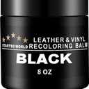 STARTSO WORLD Leather Recoloring Balm, Black Leather Repair Kit for Furniture, Leather Dye, Leather Color Restorer for Couches, Leather Couch Paint | Repair, Restore Faded & Scratched Leather