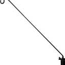Heavy Duty Extended Reach Wall Mounted Deck Hook Wall Pole, Wall Bracket Direction and Length Adjustable Plant Bracket for Bird Feeders, Planters, Suet Baskets, Lanterns, Wind Chimes and More,Black (43in Long Wall Mounted Hook-1 Pack)
