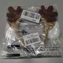 Dog Reindeer Antlers Headband, Pet Christmas Outfit Deer Costume for Medium Large Dogs Cats Halloween Christmas Party (Brown)