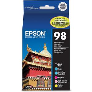 Epson T098120-BCS Claria Hi-Definition Black & Color Combo Pack High Capacity Cartridge Ink