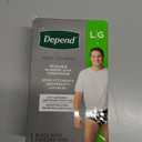 Depend Washable Adult Incontinence Underwear for Men, Reusable, Light Absorbency, Large, Black, 1 Count