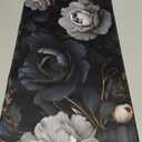 Black and White Mouse Pad,Floral Mouse Pad Desk Mat,Large Mousepad
