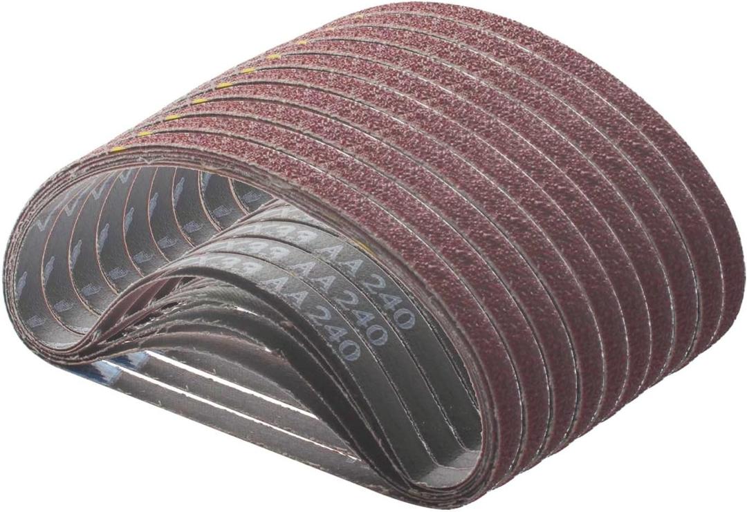 Sanding Belts Fits for Astro Pneumatic Tool Pulley Assembly, 1/2" x 18" Belt Sander Sanding Belts for Belt Sander Knife Sharpening Woodworking Metal Polishing-60 PCS