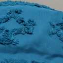 Bedsure Tufted Boho Comforter Set King Size - Teal Boho Bed Set, GentleSoft 3 Pieces Farmhouse Shabby Chic Embroidery Bedding, Gifts for Woman, Soft Jacquard King Comforter for All Seasons (16 - Teal - Elegant)