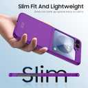 GooseBox for Samsung Galaxy Z Flip 6 Case with Screen Protection,Z Flip 6 Slim HD Clearly Case Ultra-Thin Anti-Scratch Shockproof Phone Case(Purple)