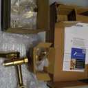 Kingston Brass Concord 8-Inch Adjustable Center Wall Mount Kitchen Faucet, Brushed Brass